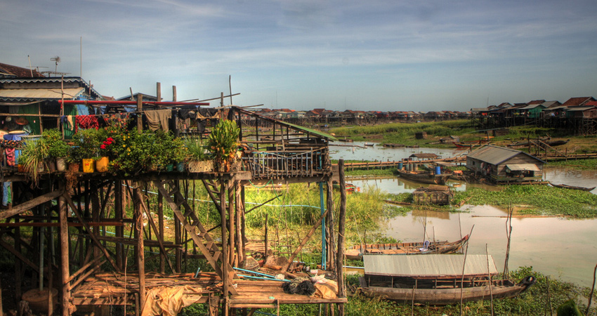 Floating Villages, Tonle Sap Lake and Mangrove Forest from Siem Reap